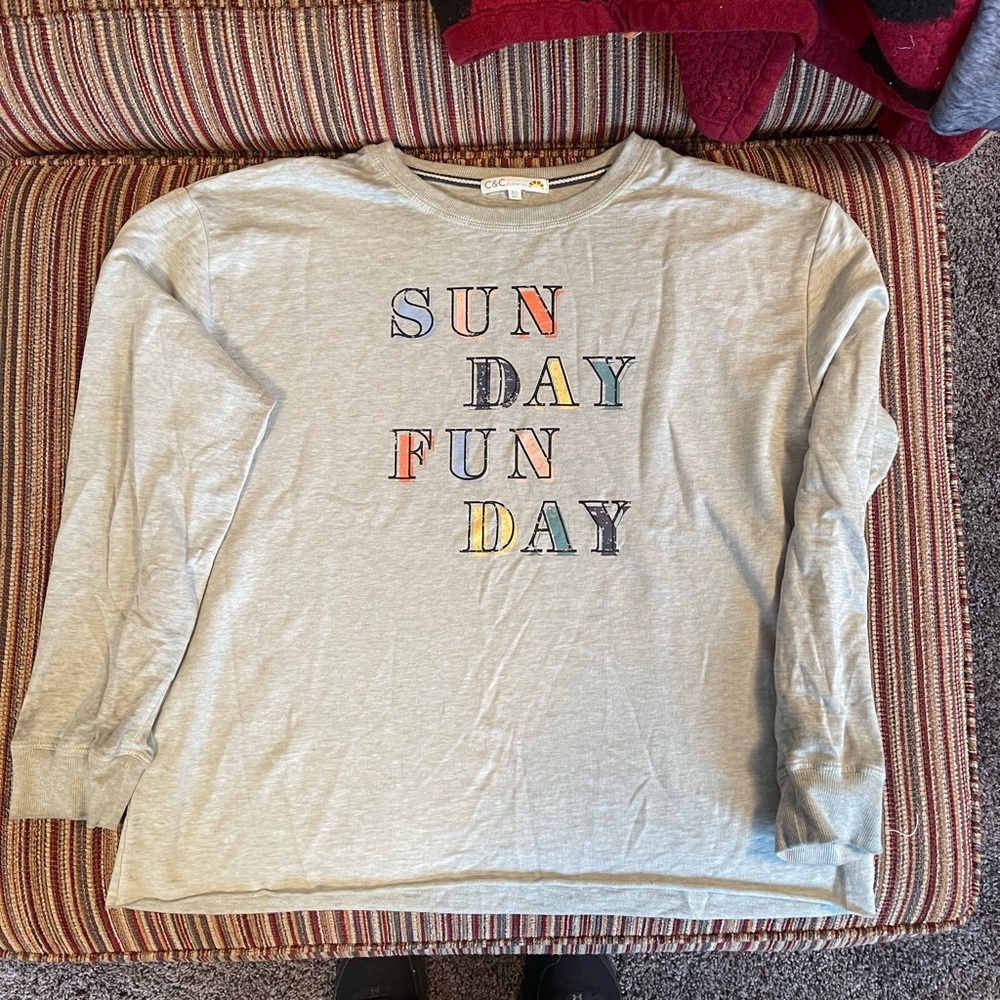 Sunday Funday Long Sleeve C&C California T-Shirt Size XL